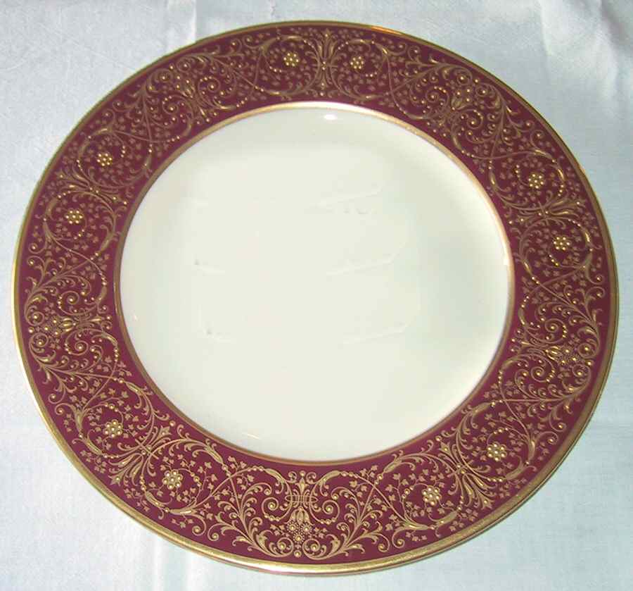 M316R Maroon Service Plate (Charger) by Lenox-1