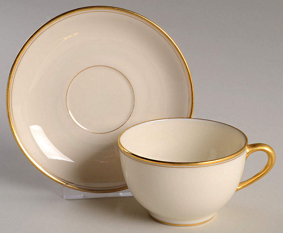 86 Flat Cup & Saucer Set by Lenox-1
