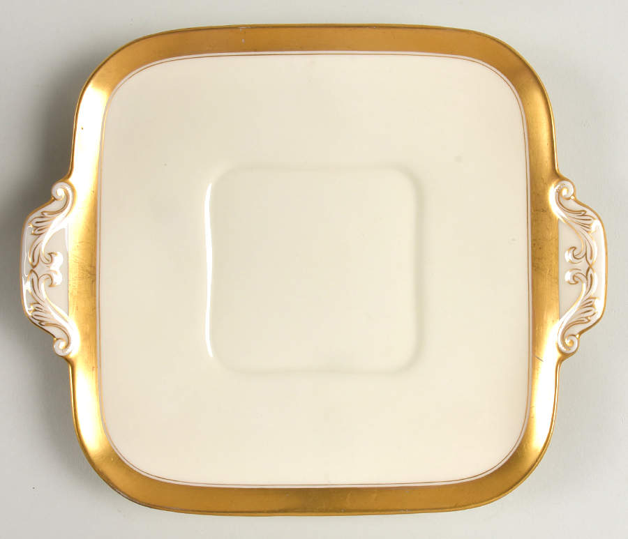 86 1-2 Square Handled Cake Plate by Lenox-1