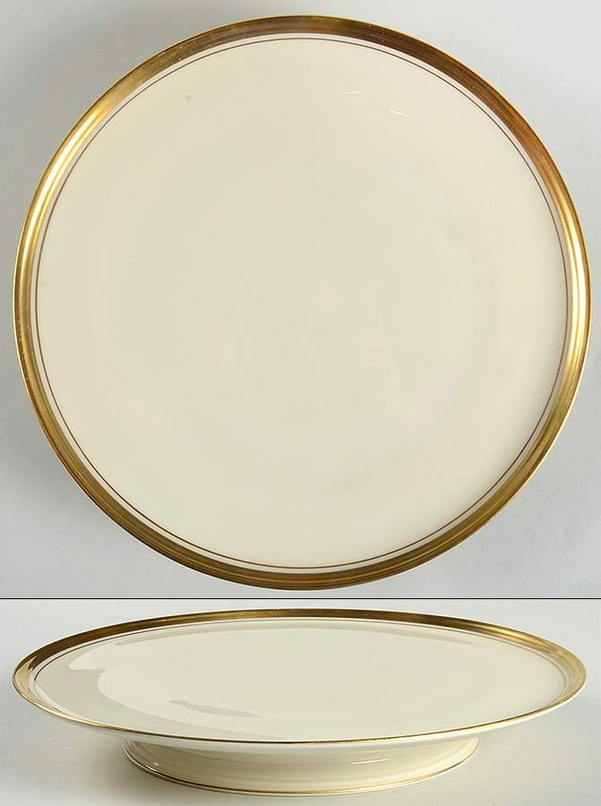 86 1-2 Footed Cake Plate by Lenox-1