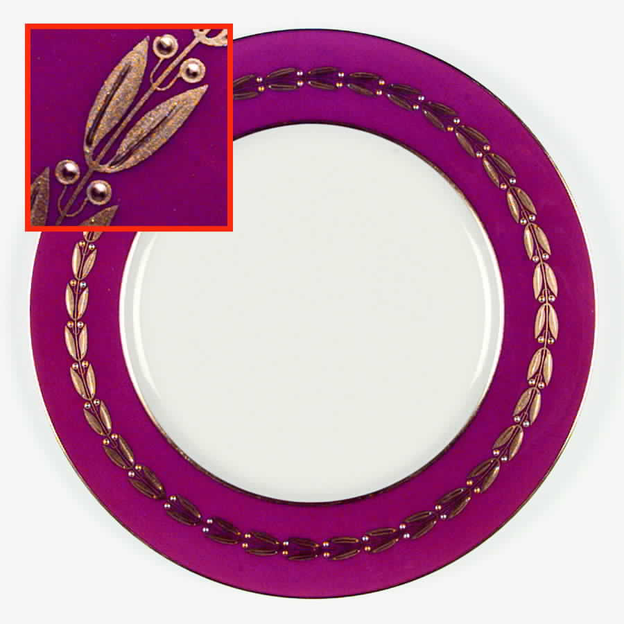 Antoinette Maroon Dinner Plate by Lenox-1