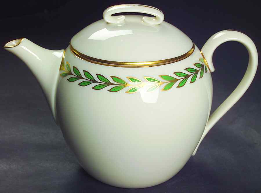 Athenia (Coupe Shape) Teapot & Lid by Lenox-1
