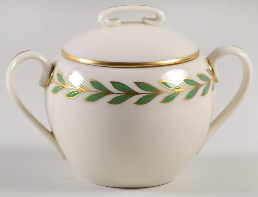 Athenia (Coupe Shape) Sugar Bowl & Lid by Lenox-1