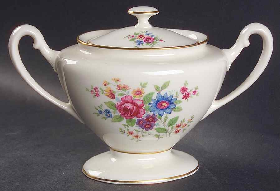 Aurora Shape 743 Sugar Bowl & Lid by Lenox-1