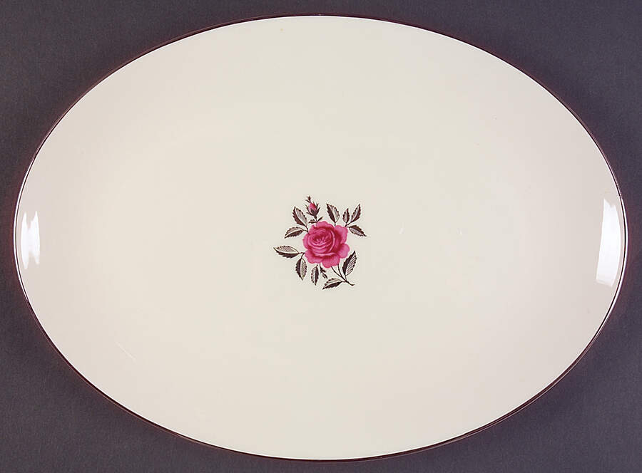 Ballad 13" Oval Serving Platter by Lenox-1