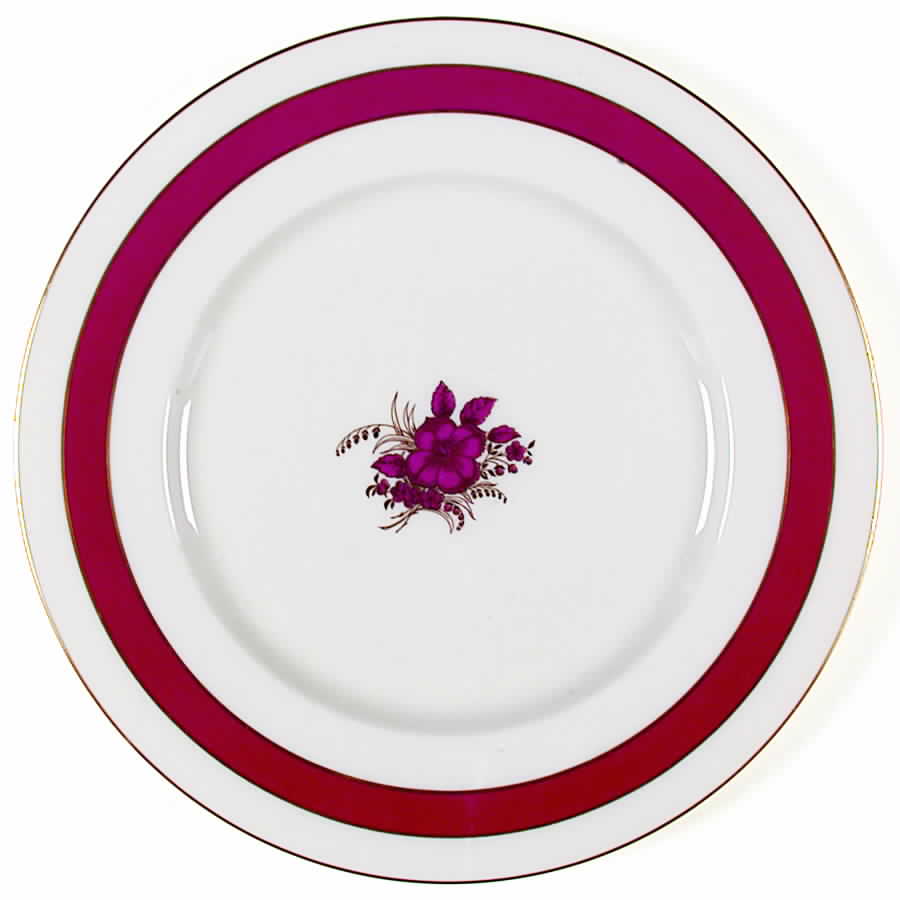 Blue Bell Maroon Dinner Plate by Lenox-1