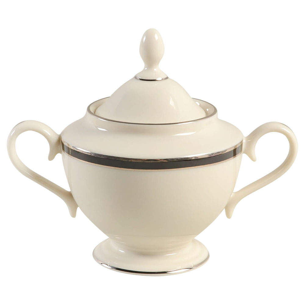 Black Royale Sugar Bowl & Lid by Lenox-1