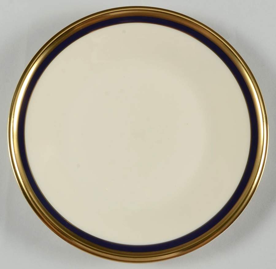 Blue Royale Dessert Plate/Cream Soup Saucer for Footed Bowl by Lenox-1