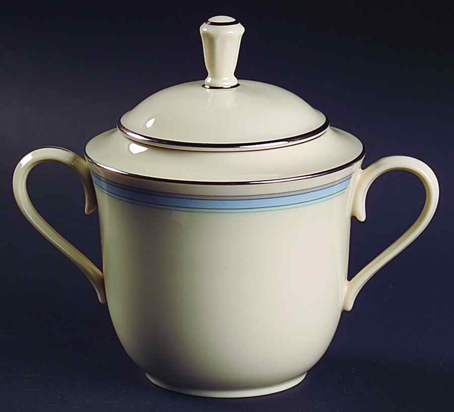 Bradford (Platinum Trim) Sugar Bowl & Lid by Lenox-1