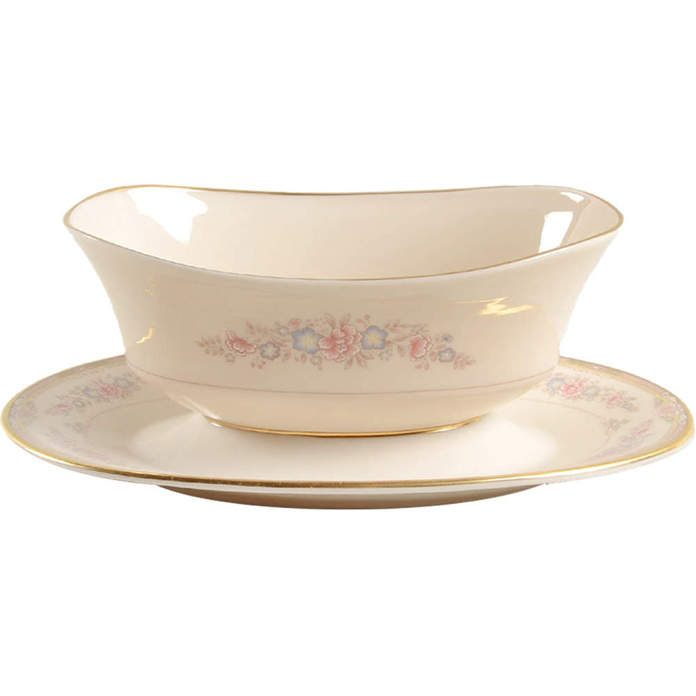 Chesapeake Gravy Boat with Attached Underplate by Lenox-1