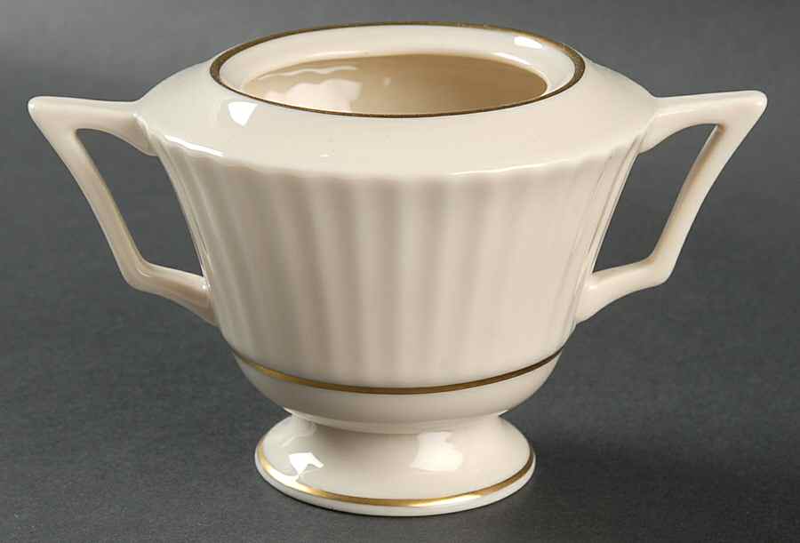 Citation Gold Sugar Bowl No Lid by Lenox-1