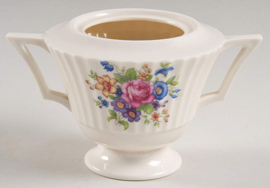 Classic Rose Sugar Bowl No Lid by Lenox-1