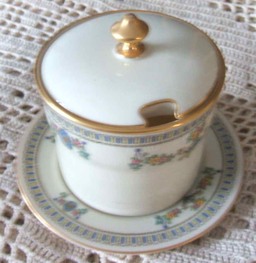 Colonial Jam/Jelly & Lid W/Underplate by Lenox-1