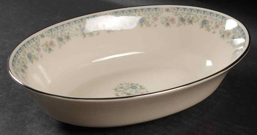 Columbine 9" Oval Vegetable Bowl by Lenox-1