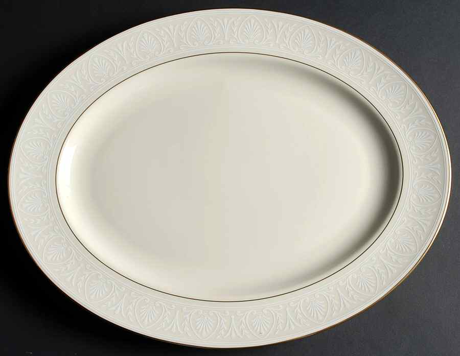 Courtyard Gold 16" Oval Serving Platter by Lenox-1