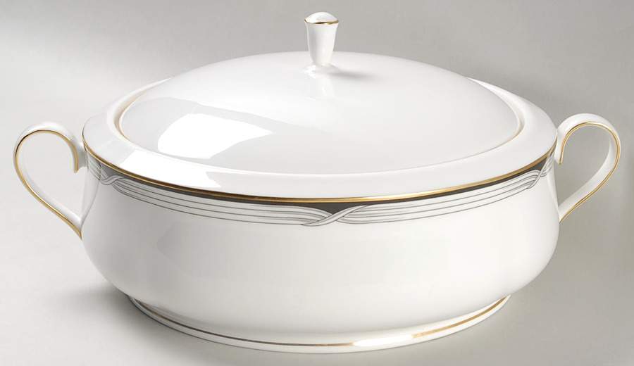 Erica (USA Backstamp) Round Covered Vegetable by Lenox-1