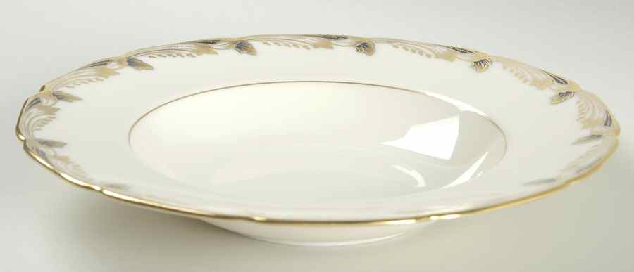 Essex Cobalt Blue (Scalloped) Large Rim Soup Bowl by Lenox-1
