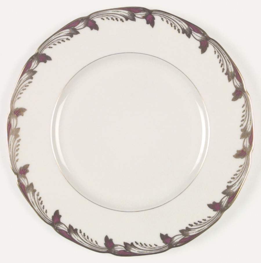 Essex Maroon (Scalloped) Dinner Plate by Lenox-1