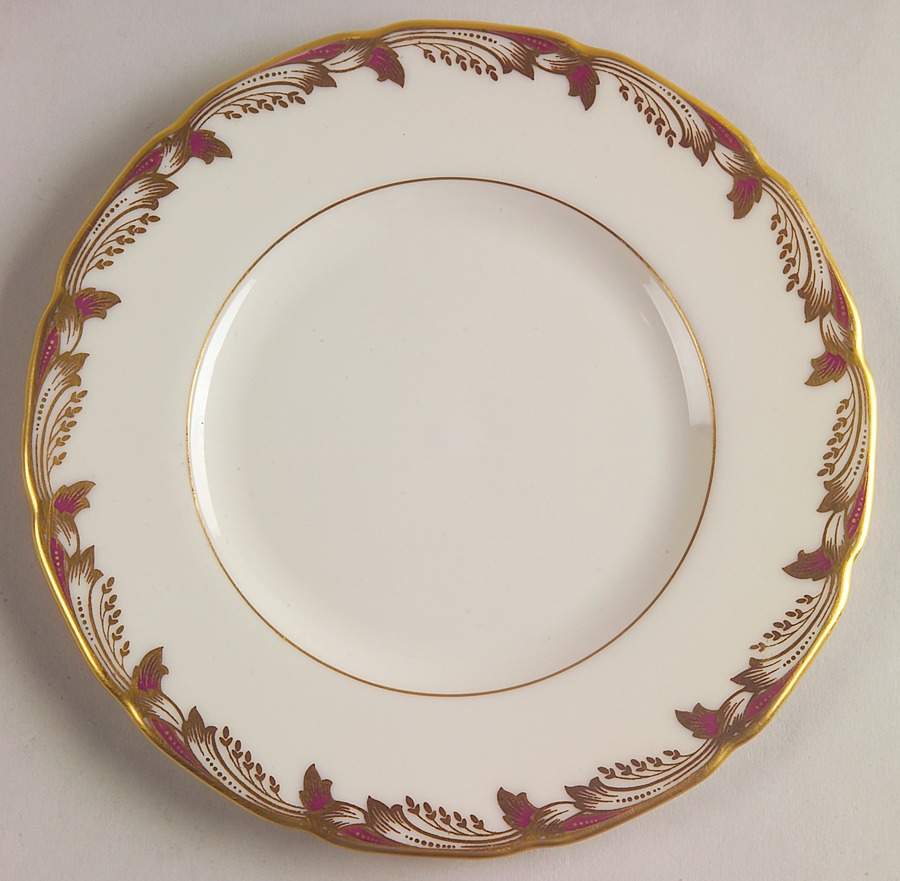 Essex Maroon (Scalloped) Bread & Butter Plate by Lenox-1