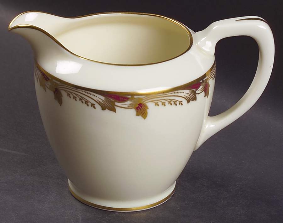 Essex Maroon (Smooth) Shape 1963  Creamer by Lenox-1
