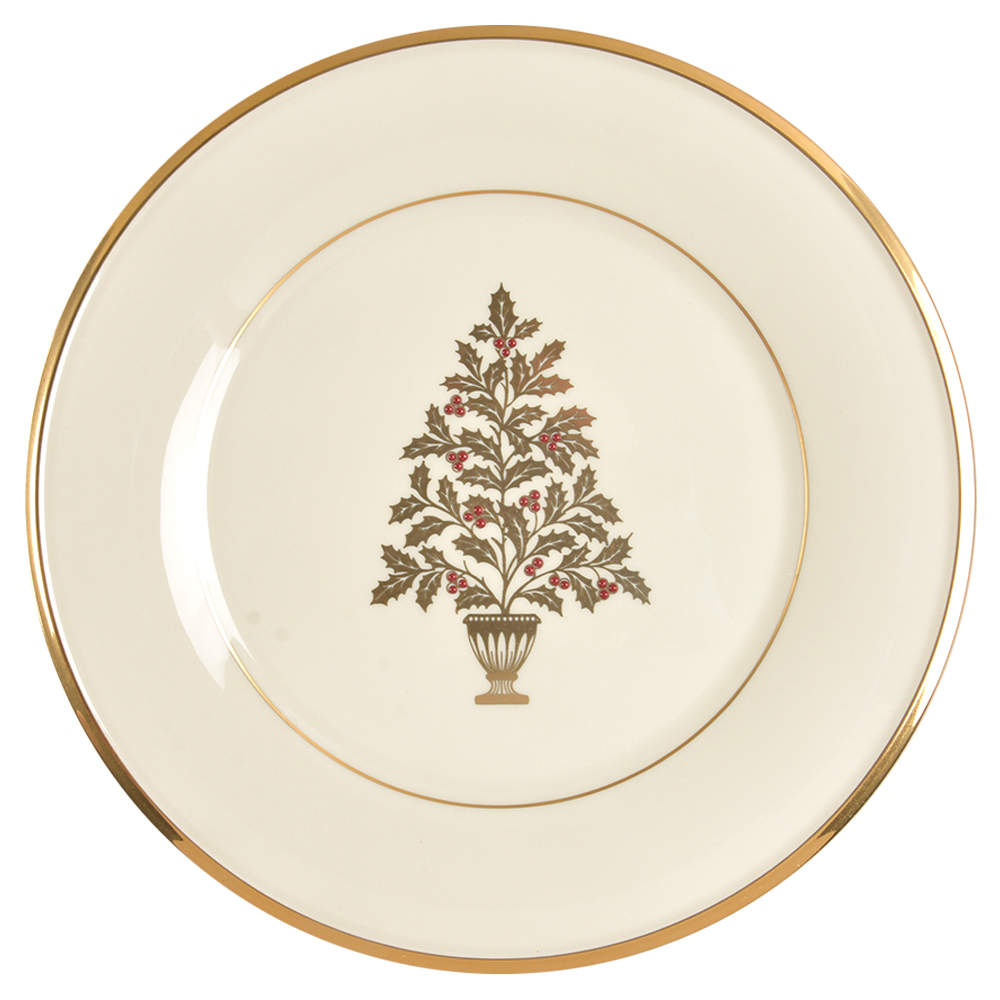 Eternal Christmas Accent Luncheon Plate by Lenox-1