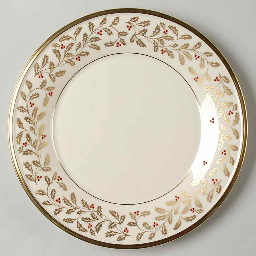 Eternal Christmas Luncheon Plate by Lenox-1