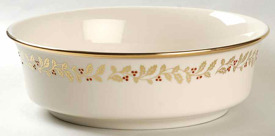 Eternal Christmas 9" Round Vegetable Bowl by Lenox-1
