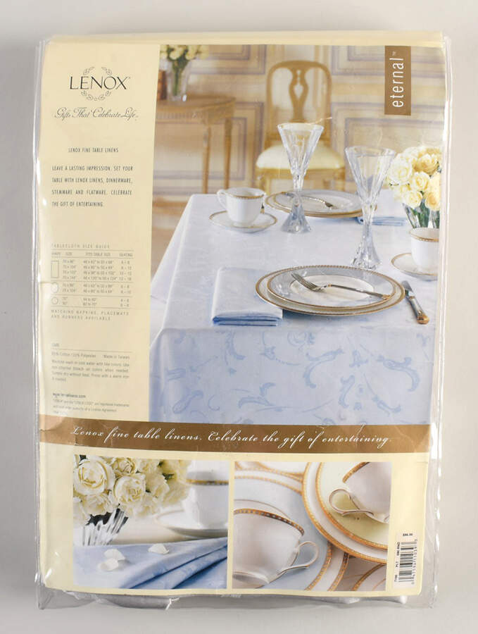Eternal 90" Round Tablecloth by Lenox-1