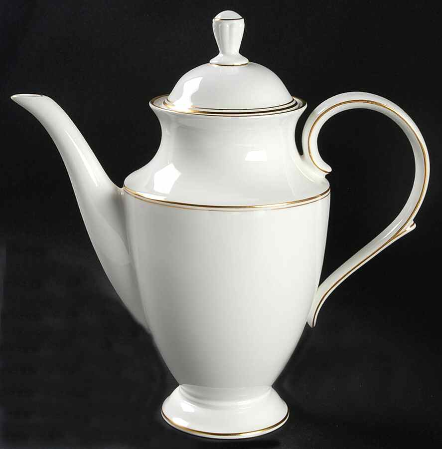 Federal Gold (Discontinued 2005) Coffee Pot & Lid by Lenox-1
