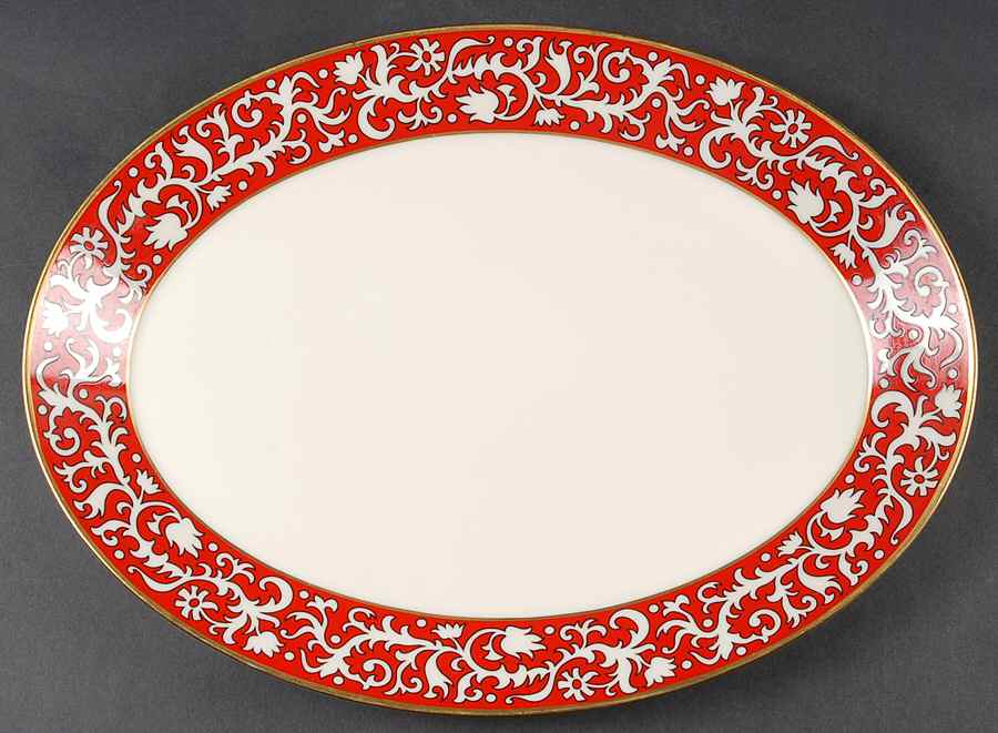 Firesong 13" Oval Serving Platter by Lenox-1