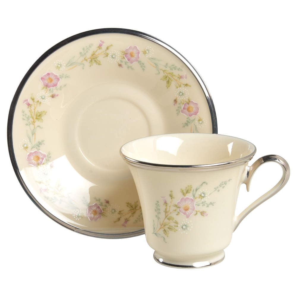 Flirtation Footed Cup & Saucer Set by Lenox-1