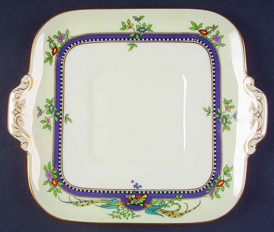 Florida Square Cake Plate by Lenox-1