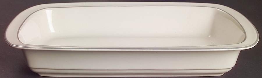 Grey Pinstripes (For the Grey) 13"  Rectangular Baker by Lenox-1