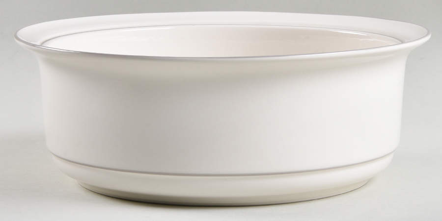 Grey Pinstripes (For the Grey) 9" Round Open Casserole by Lenox-1