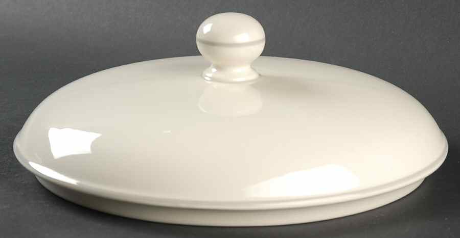 Grey Pinstripes (For the Grey) Lid for Round Casserole Or Vegetable by Lenox-1