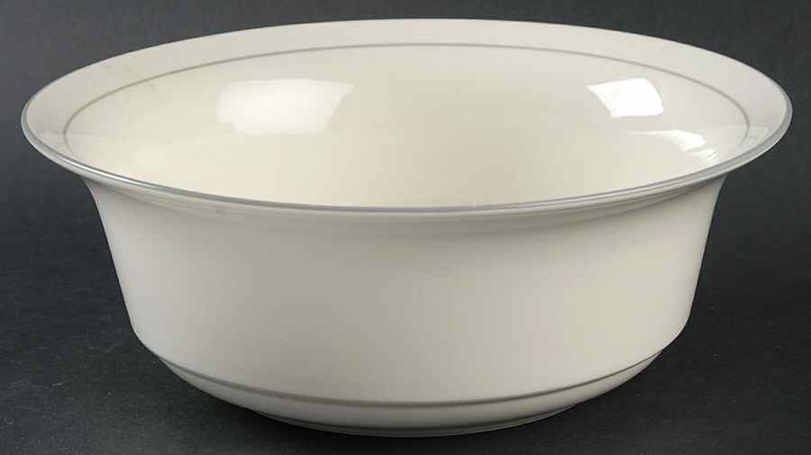 Grey Pinstripes (For the Grey) 8" Round Vegetable Bowl by Lenox-1