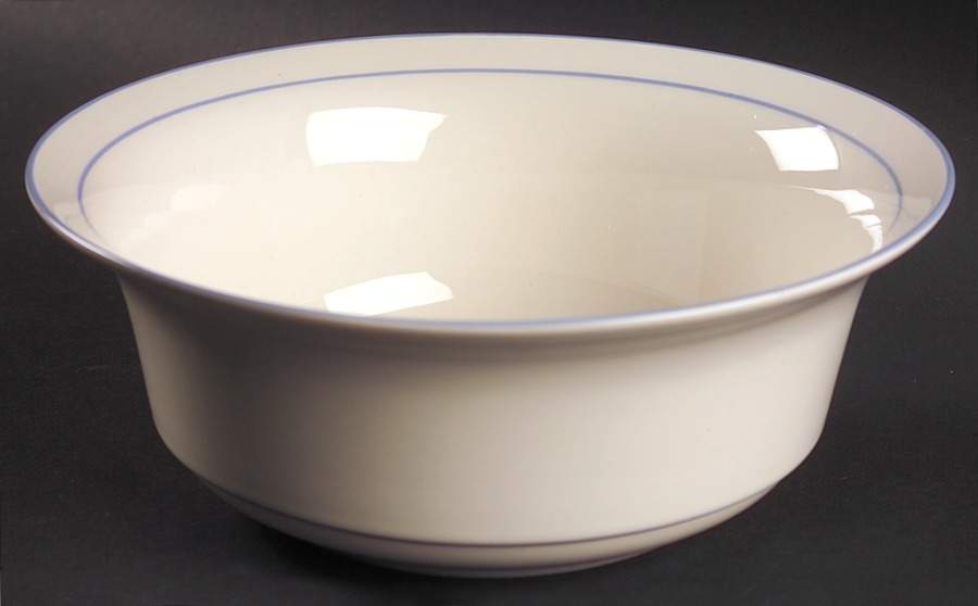 Sky Blue Pinstripes (For the Sky Blue) 8" Round Vegetable Bowl by Lenox-1