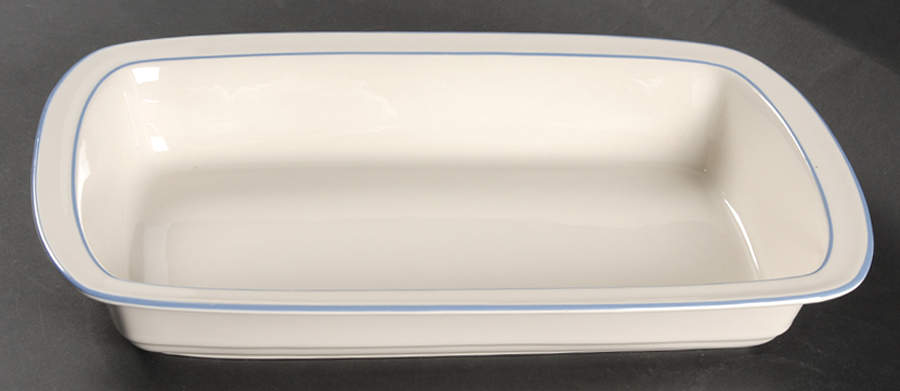 Sky Blue Pinstripes (For the Sky Blue) 13"  Rectangular Baker by Lenox-1