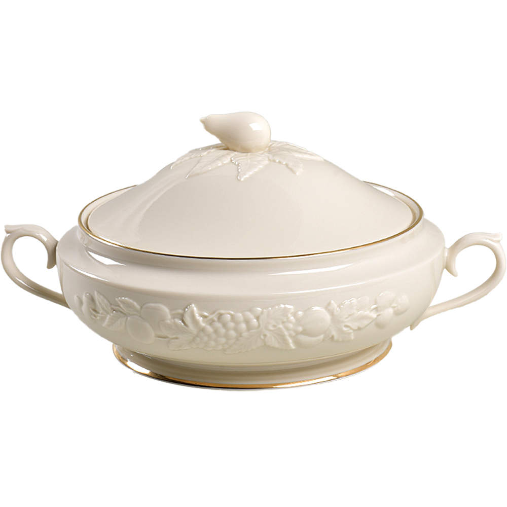 Fruits of Life Round Covered Vegetable by Lenox-1