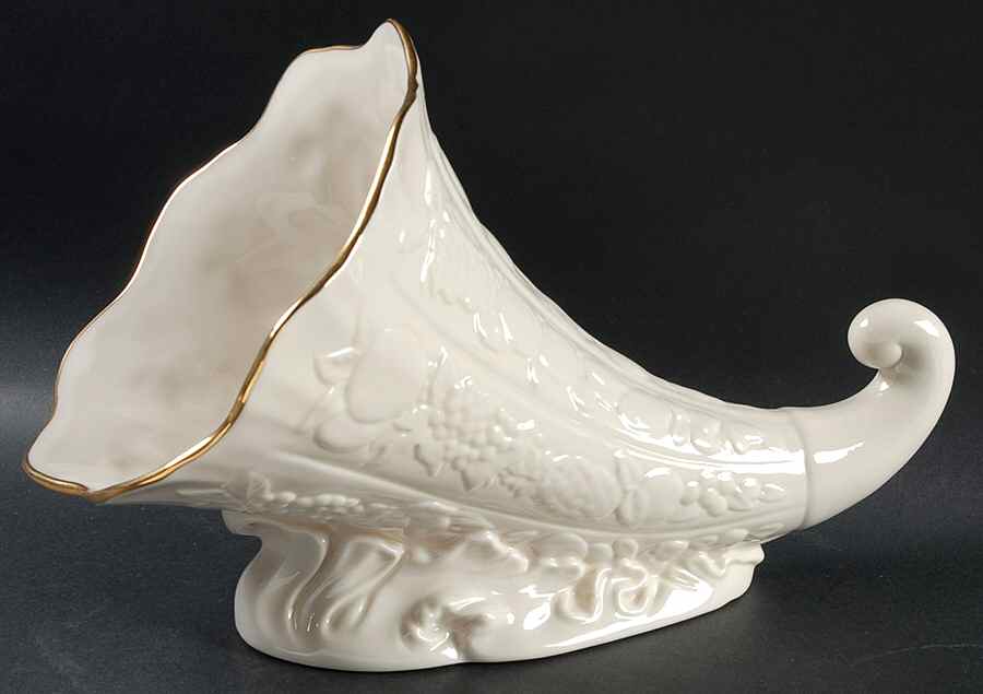 Fruits of Life 12" Cornucopia by Lenox-1
