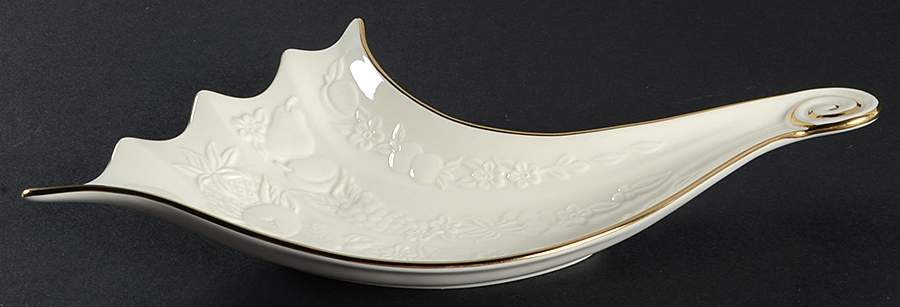 Fruits of Life Open Cornucopia Candy Dish by Lenox-1