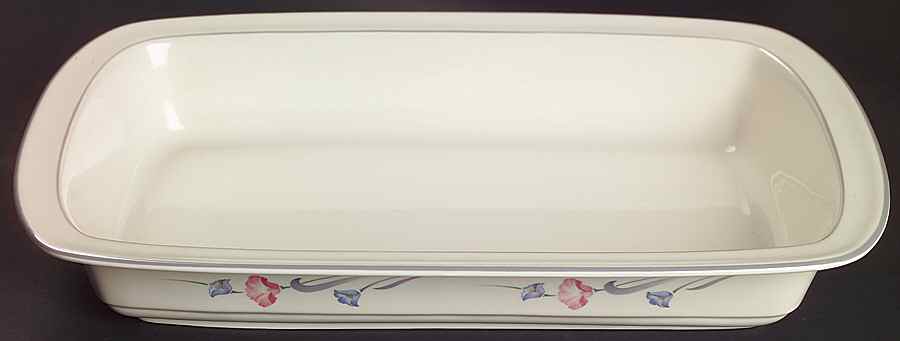 Glories on Grey 13"  Rectangular Baker by Lenox-1