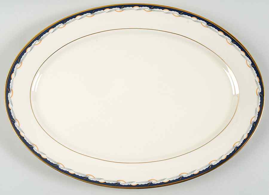 Golden Gate 16" Oval Serving Platter by Lenox-1