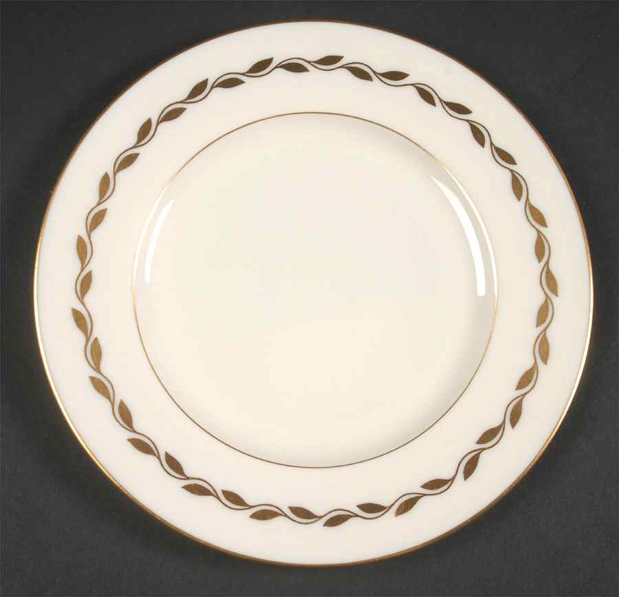 Golden Wreath Dessert/Pie Plate by Lenox-1
