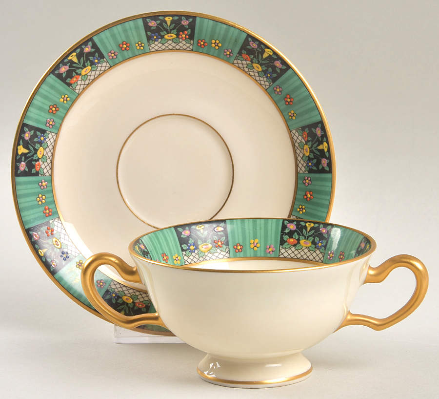 The Greenwich Footed Bouillon Cup & Saucer by Lenox-1