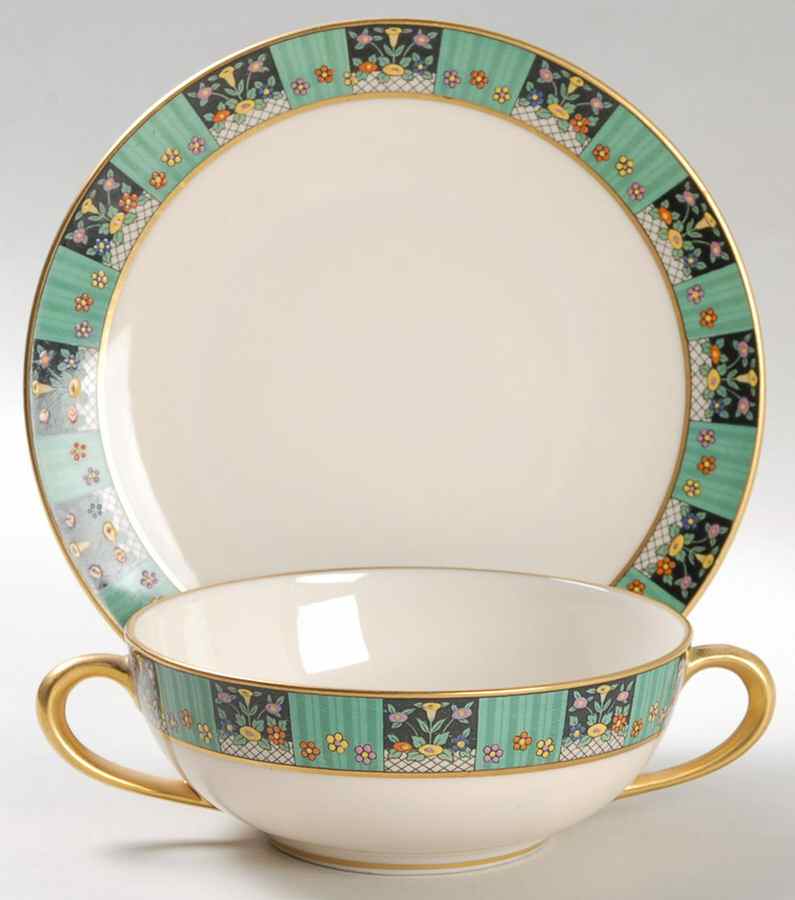 The Greenwich Flat Cream Soup Bowl & Saucer Set by Lenox-1