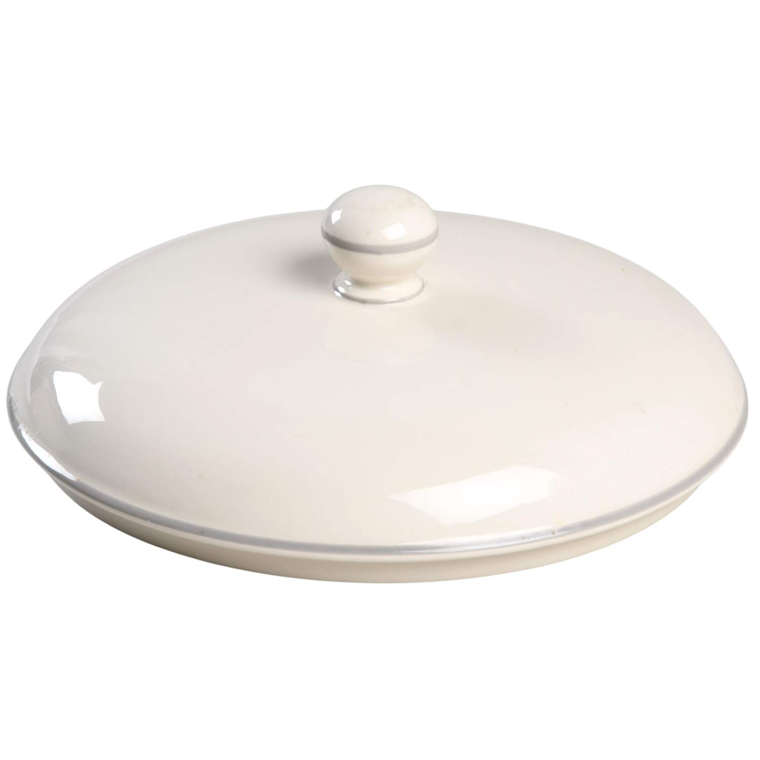 Grey Pinstripes (For the Grey) Lid for 2 Qt Round Covered Casserole by Lenox-1