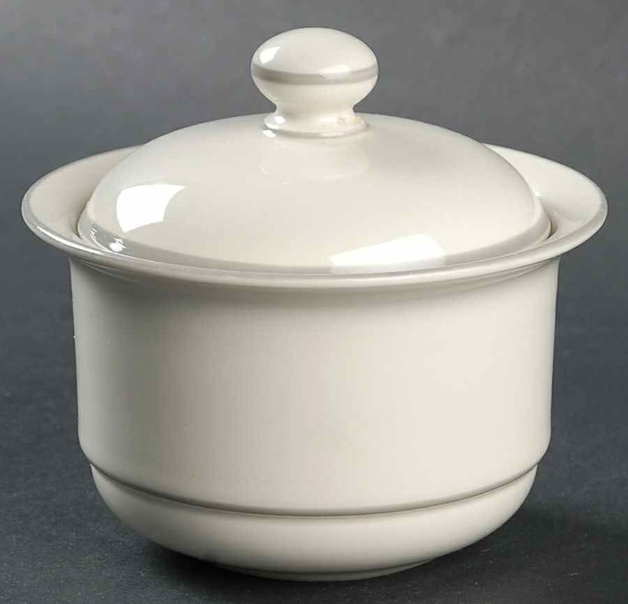Grey Pinstripes (For the Grey) Sugar Bowl & Lid by Lenox-1