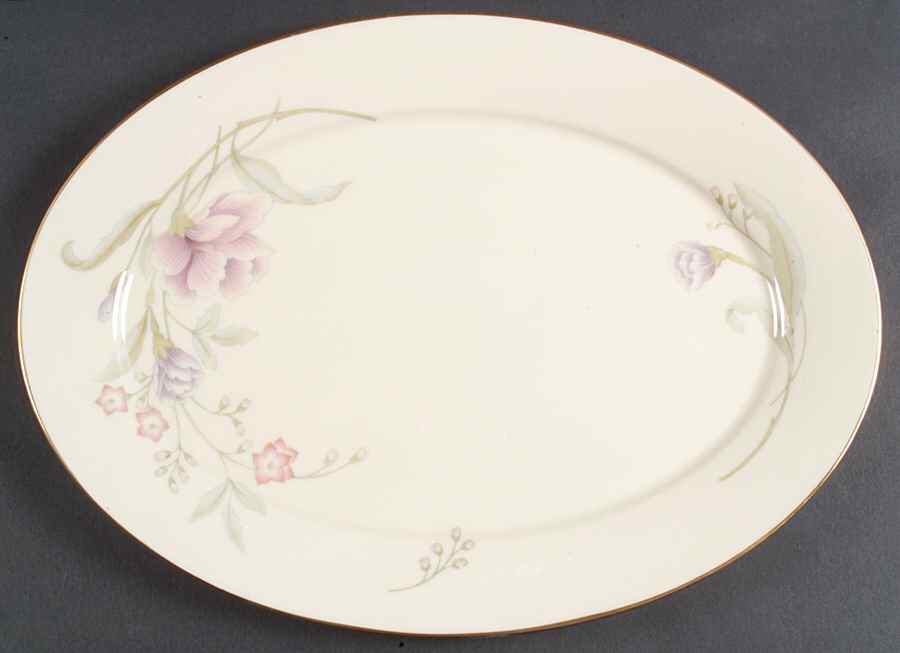 Heiress 16" Oval Serving Platter by Lenox-1
