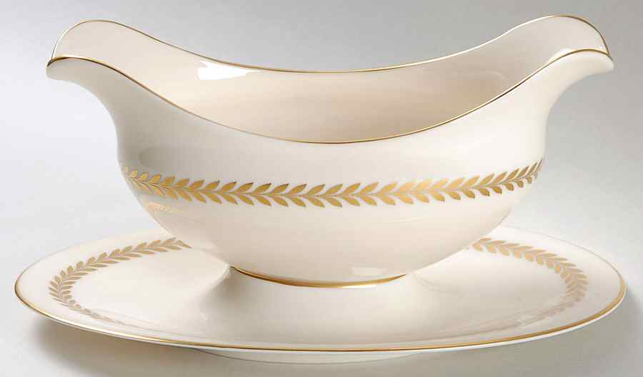 Imperial Gravy Boat with Attached Underplate by Lenox-1